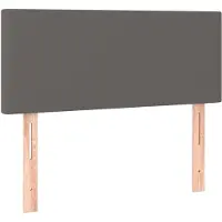 vidaXL Tête de lit Gris 80x5x78/88 cm Similicuir