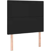 vidaXL Têtes de lit 2 pièces noir 100x5x78/88 cm similicuir
