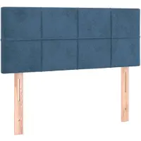 vidaXL Tête de lit bleu foncé 90x5x78/88 cm velours
