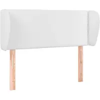 vidaXL Tête de lit avec oreilles blanc 103x23x78/88 cm similicuir