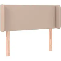 vidaXL Tête de lit avec oreilles Cappuccino-Brun 103x16x78/88 cm Similicuir