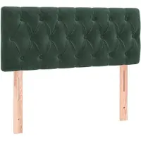 vidaXL Tête de lit vert foncé 90x7x78/88 cm velours