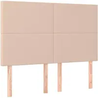 vidaXL Têtes de lit 4 pcs. Marron cappuccino 72x5x78/88 cm Similicuir