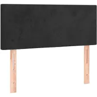 vidaXL Tête de lit noir 100x5x78/88 cm velours