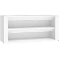 vidaXL Étagère à chaussures Blanc 100x35x45 cm Bois d'ingénierie