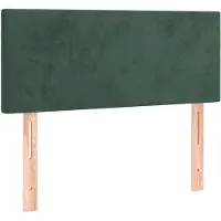 vidaXL Tête de lit vert foncé 90x5x78/88 cm velours