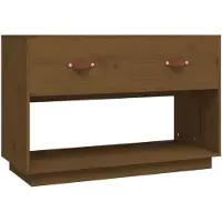 vidaXL Armoire TV brun miel 90x40x60 cm pin massif