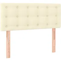 vidaXL Tête de lit Crème 100x5x78/88 cm Similicuir