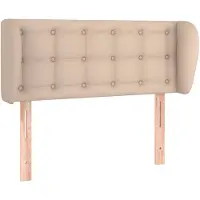 vidaXL Tête de lit avec oreilles cappuccino brun 103x23x78/88 cm similicuir