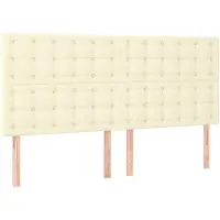 vidaXL Têtes de lit 4 pcs. Crème 100x5x78/88 cm Similicuir