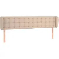 vidaXL Tête de lit avec oreilles cappuccino brun 163x23x78/88 cm similicuir