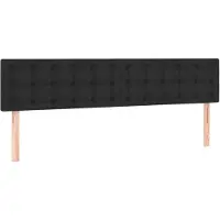 vidaXL Têtes de lit 2 pcs. noir 80x5x78/88 cm simili-cuir