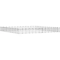 vidaXL 52 pcs. cage pour animaux domestiques avec porte noir 35x35 cm acier