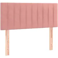 vidaXL Tête de lit rose 90x5x78/88 cm velours