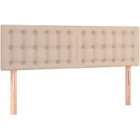 vidaXL Têtes de lit 2 pcs. Marron cappuccino 72x5x78/88 cm Similicuir