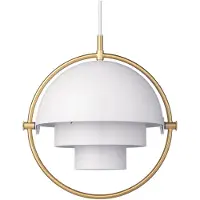 Gubi Suspension , Multi-Lite, dimmable, Or / laiton, Salon / séjour, Métal, Design