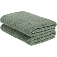 Yumeko Serviette de Douche Yumeko Stone Green (Lot de 2)