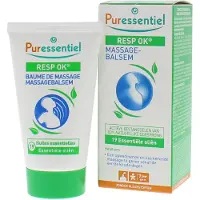 Puressentiel RESPIRATOIRE Baume de massage Resp'OK aux 19 Huiles Essentielles - 50 ml 50 ml Baume