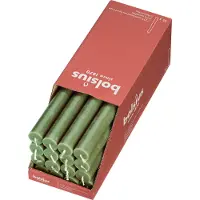 Bolsius Bougies de table Shine 16 pcs 27 cm Vert olive