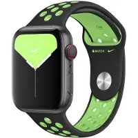Apple Watch 38/40 mm Siliconen Horlogeband Nike Sport Zwart/Lime Blast