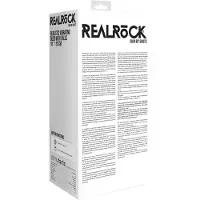 Realrock Gode Vibrant Réaliste Avec Testicules Noir 25 cm