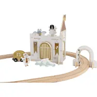 Tryco Jeu d'extension pour chemin de fer en bois et métal - Jouet créatif pour enfants