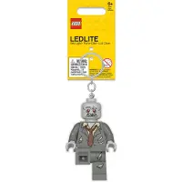 LEGO Unisexe, Porte-clés, LEGO - Keychain w/LED - Zombie (4006036-LGL-KE135H), Gris