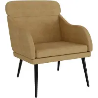 vidaXL Fauteuil Marron 63x76x80 cm Velours