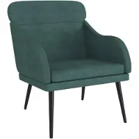 vidaXL Fauteuil Vert foncé 63x76x80 cm Velours