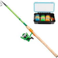 Berkley Flex Trout Starter Combo 2,40m / 5-15g Kit de pêche à la truite Canne Moulinet Ligne Powerbait et accessoires