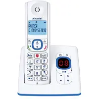 Alcatel F530 Voice Téléphone sans fil avec répondeur, identification de l'appelant, 8h de temps de conversation, 4 jours de veille, fonction mains libres, DECT