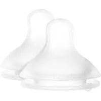 Suavinex Sx Pro Sucette Silicone Symétrique Débit M 3 mois Transparent 2 pièces