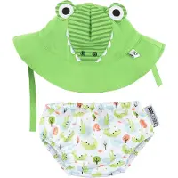 Zoocchini Crocodile Swimsuit Diaper Upf 50 Vert 3-6 Months Garçon