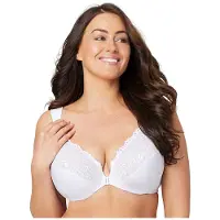 Glamorise Femme 1245 Soutien-Gorge, Blanc, 100B EU