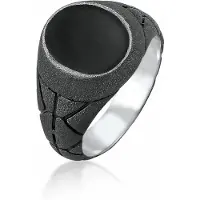 KUZZOI Bague noir
