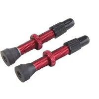 VAR 2 Alloy Presta Valves Rouge 35 mm