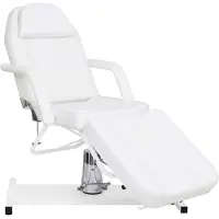 vidaXL Table de massage Blanc 180x62x(87-112) cm