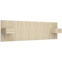 vidaXL Tête de lit avec armoires Chêne sonoma Bois d'ingénierie