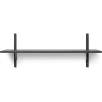 Ferm Living Sector Etagère Black Ash|Black Brass | Single - Wide