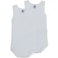 Petit Bateau Bodies POL filles - Blanc - 4 ans