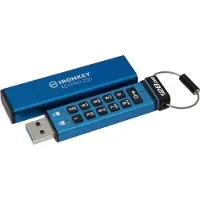 Kingston Ironkey Keypad200 128gb Pendrive Bleu