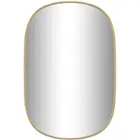 vidaXL Miroir mural Doré 60x40 cm