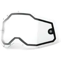 100% Racecraft/accuri/strata Lentilles de rechange duales Transparent Clear/CAT0 Transparent Clear/CAT0
