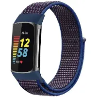 IMoshion Bracelet en nylon Fitbit Charge 5 - Taille L - Bleu