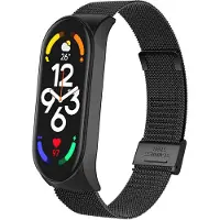 IMoshion Bracelet pliant Milanese Xiaomi Mi Band 7 - Noir