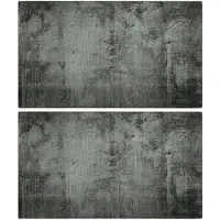 vidaXL Planches à découper 2 pcs motif de béton Verre trempé
