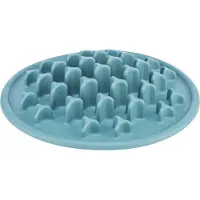 Trixie Tapis de repas Slow Feeding Pillars, bleu