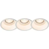 QAZQA Lot de 3 spots encastrés modernes blancs - Dept