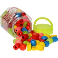 VAN MANEN Perles en bois 2play 610069 72 pièces