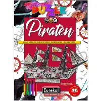 Eureka Livre de puzzles 3D Eureka Livre de coloriage et de puzzles - Pirates